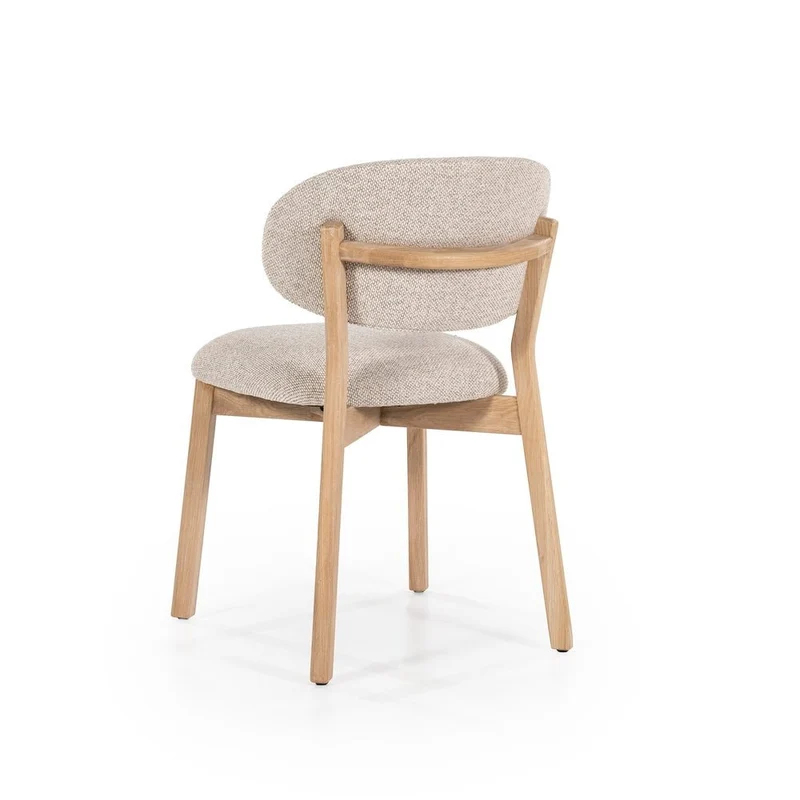 Esszimmerstuehle 4er Set Mikky Taupe Polster - Eleonora