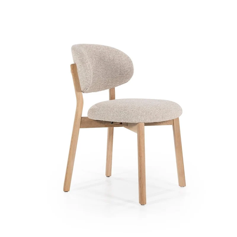 Esszimmerstuehle 4er Set Mikky Taupe Polster - Eleonora
