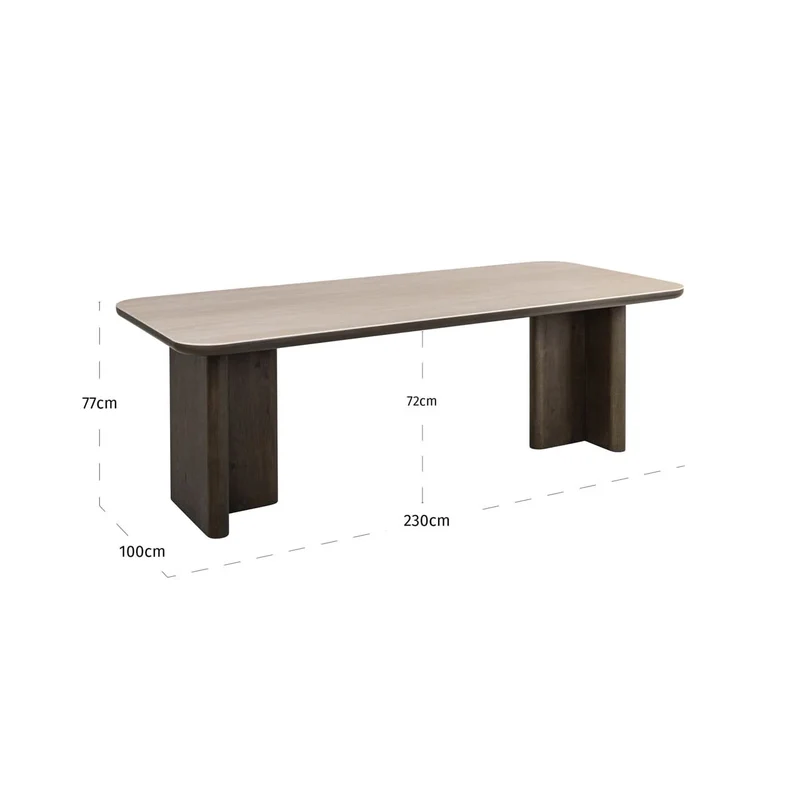 Richmond Interiors – Esstisch Nando brown 230
