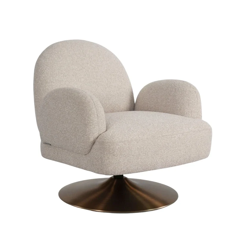 Richmond Interiors – Lounge Sessel Kagney Biscotti Swivel