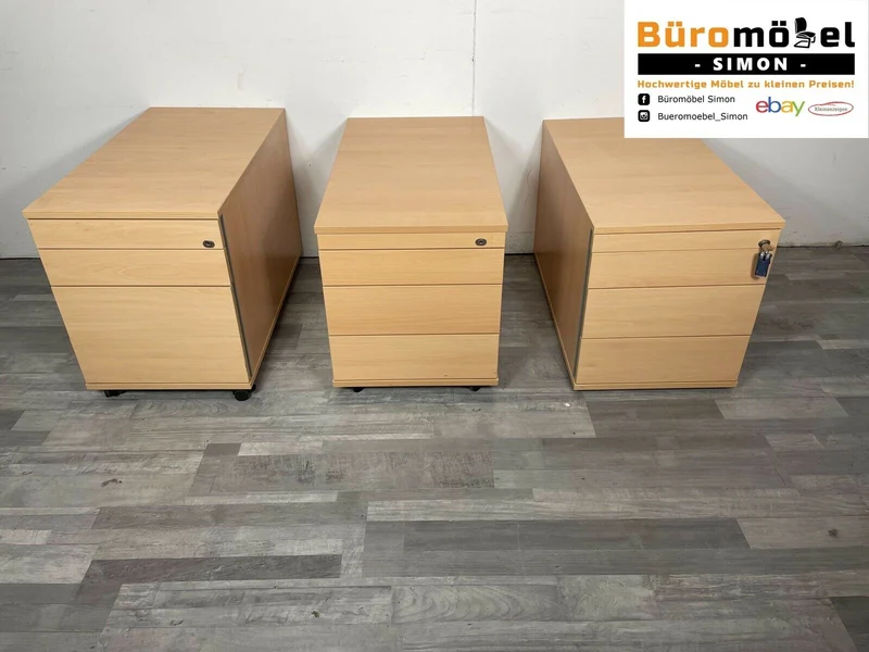 König & Neurath Rollcontainer Buche
