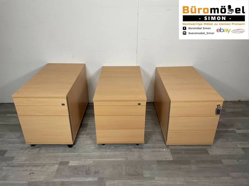 König & Neurath Rollcontainer Buche