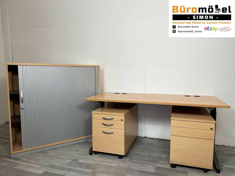 König & Neurath Rollcontainer Buche