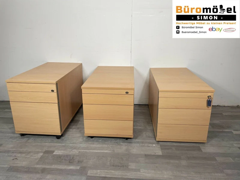 König & Neurath Rollcontainer Buche