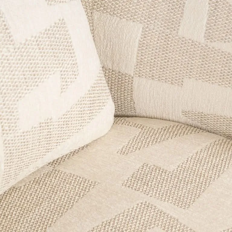 Richmond Interiors Loungesessel Tuscany – Beige Graffic