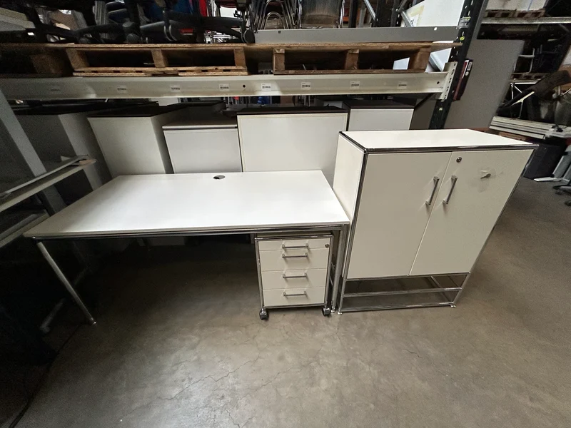 Bosse Modul Space Manuell Höhenverstellbar Schreibtisch Weiß