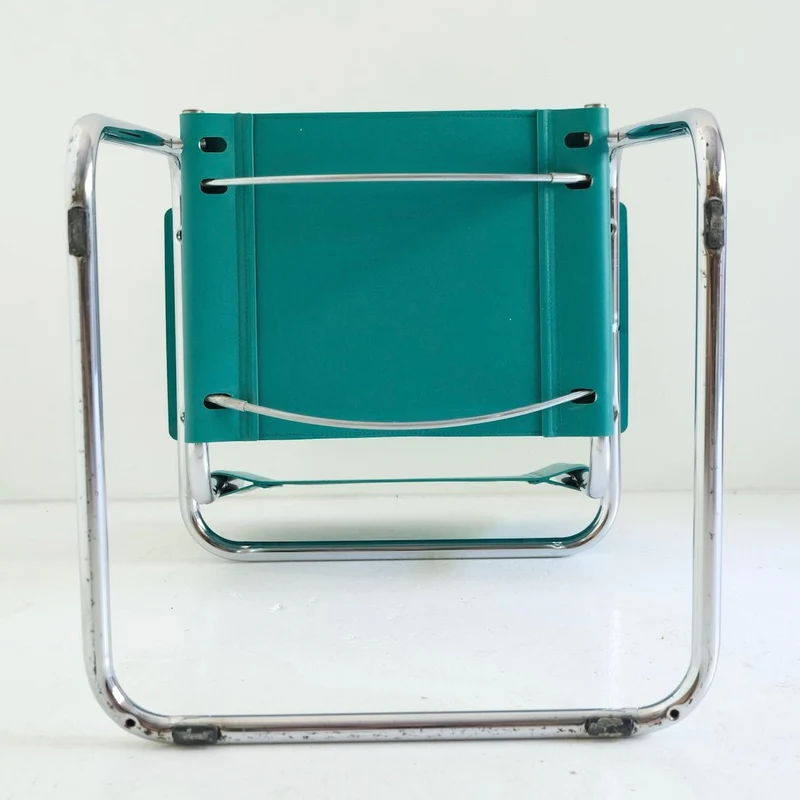 Vintage Freischwinger Türkis B34 Marcel Breuer Stil