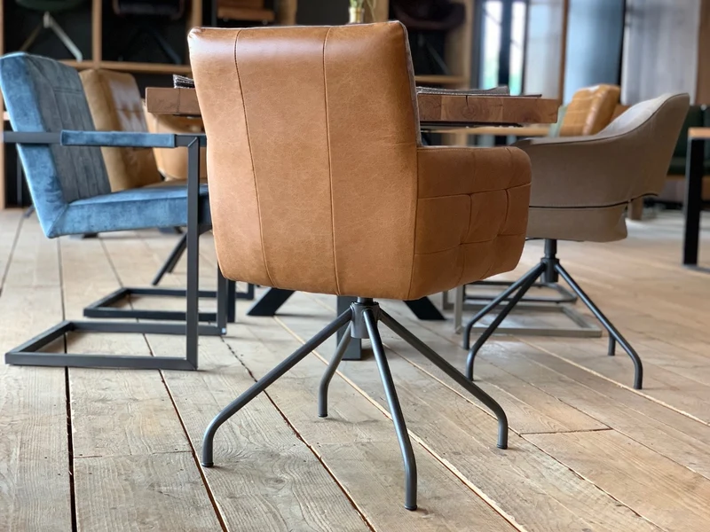 Drehstuhl Stoff Leder Kombi SL119D