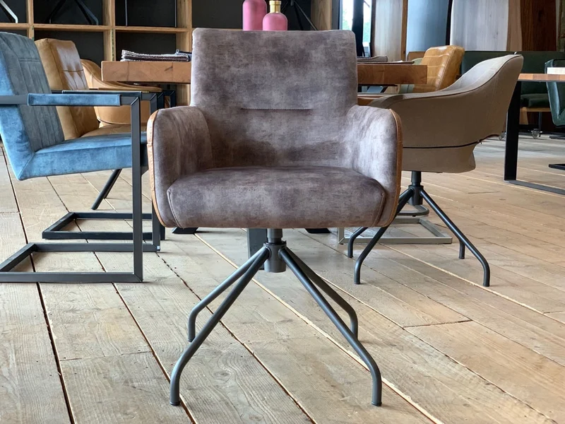 Drehstuhl Stoff Leder Kombi SL119D