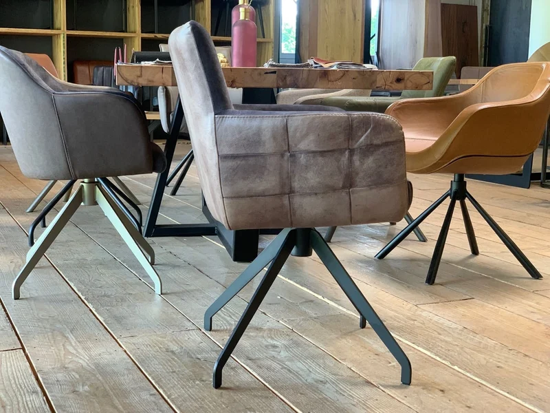 Esszimmer Drehstuhl Leder Stoff SL119DF