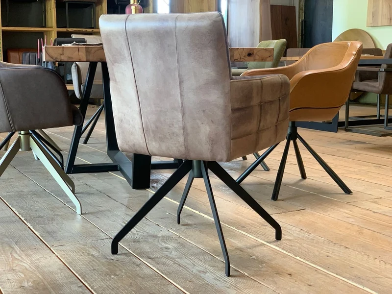 Esszimmer Drehstuhl Leder Stoff SL119DF