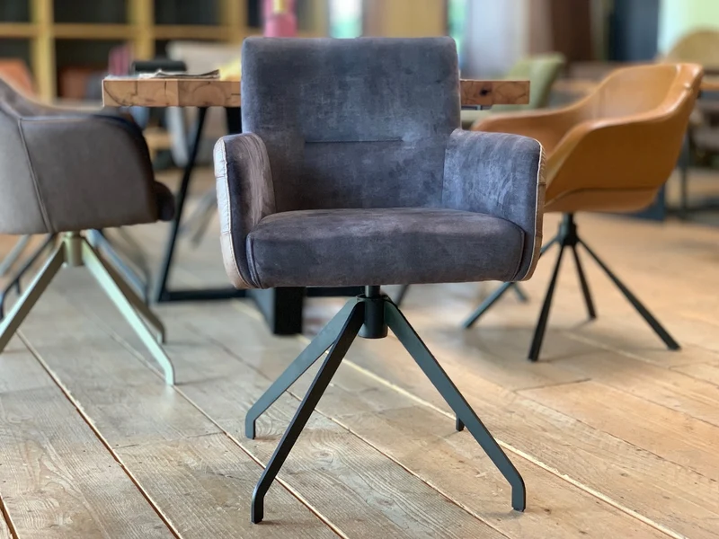 Esszimmer Drehstuhl Leder Stoff SL119DF