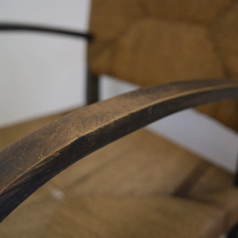 Erich Dieckmann Bauhaus Sessel mit Korbgeflecht - Vintage Stuhl