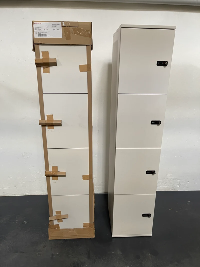 Haworth Schließfachschrank Weiß