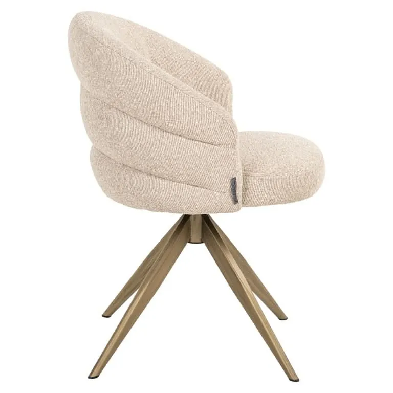 Richmond Interiors Drehstuhl Zendaya – Biscotti (Flammhemmend)