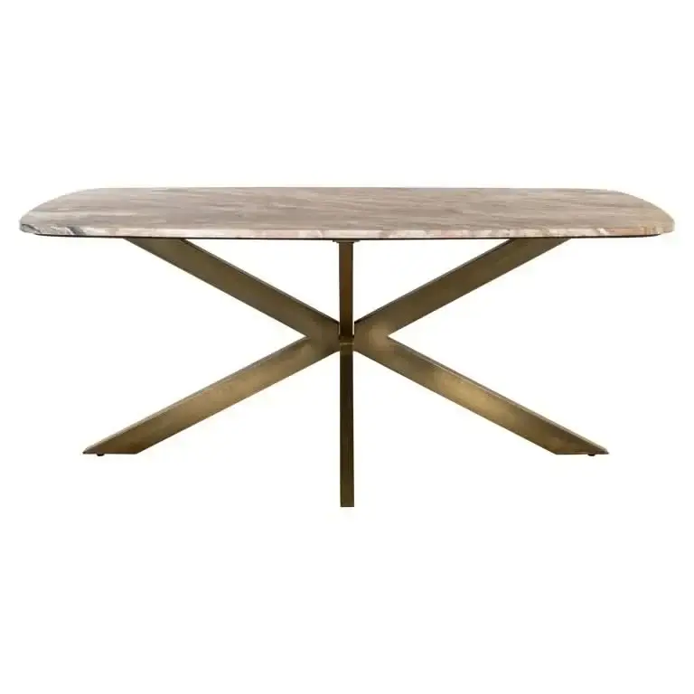 Richmond Interiors Esstisch Bottega – 190 cm Dänisch Oval (White)