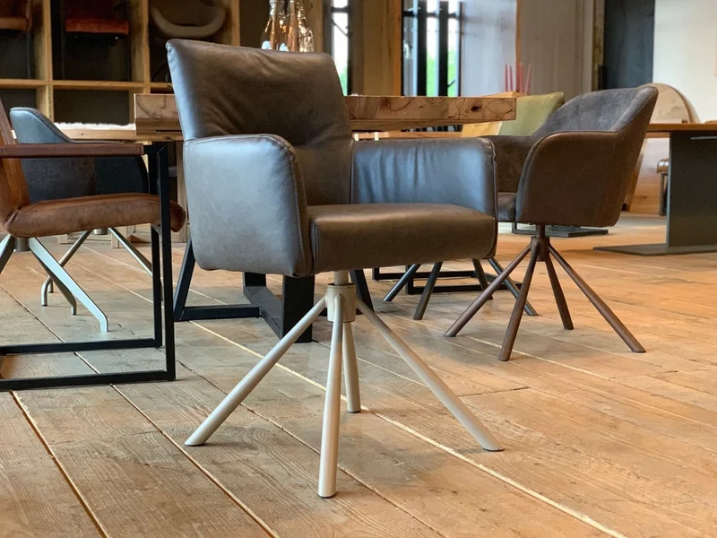 Drehbarer Lederstuhl 159DS