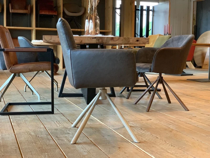 Drehbarer Lederstuhl 159DS