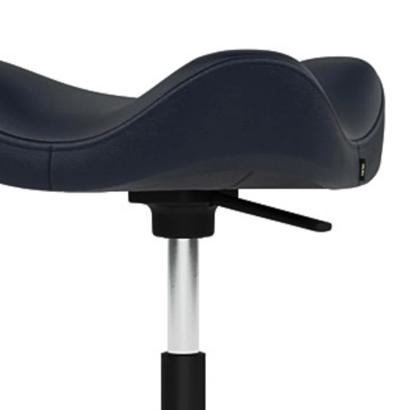 Move Stehhilfe - Stehsitz Hocker mit Lederbezug Dunkelblau - Varier Furniture