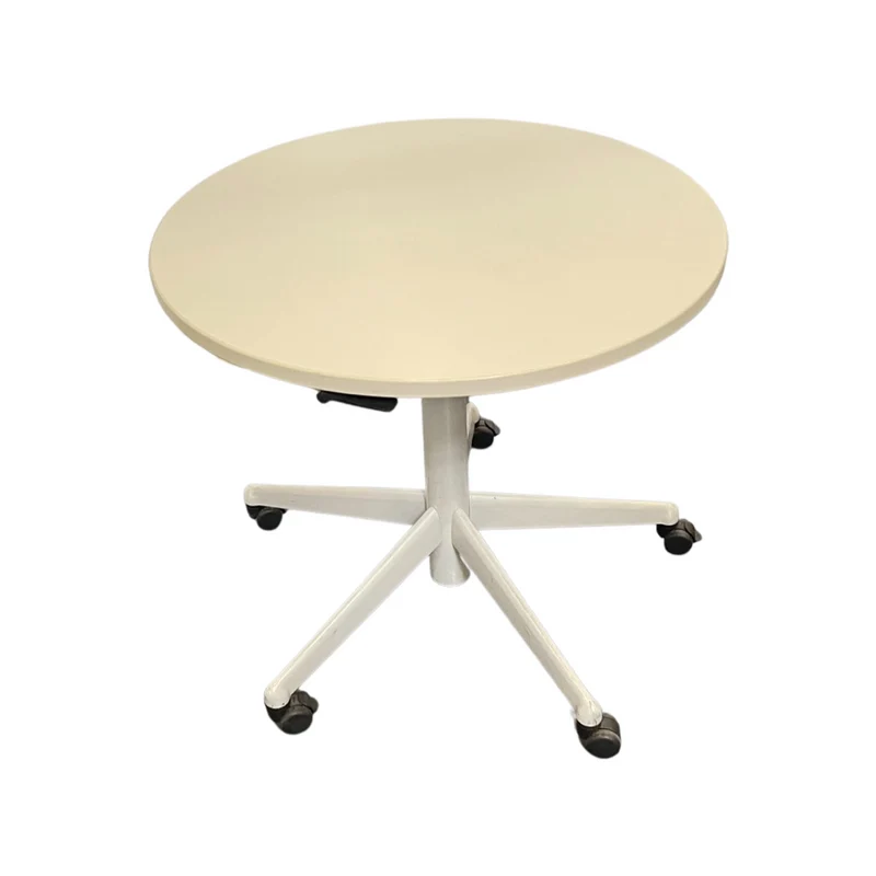 Steelcase runder Konferenztisch Grau / Weiß
