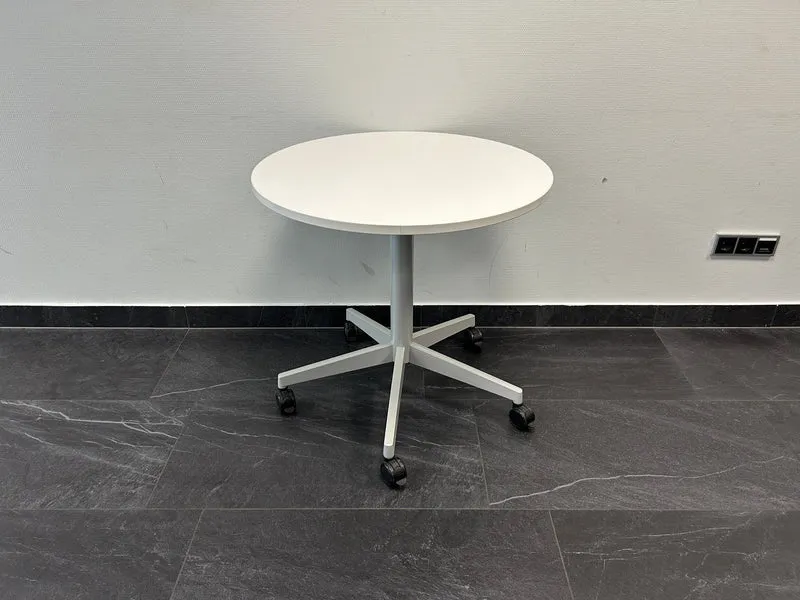 Steelcase runder Konferenztisch Grau / Weiß