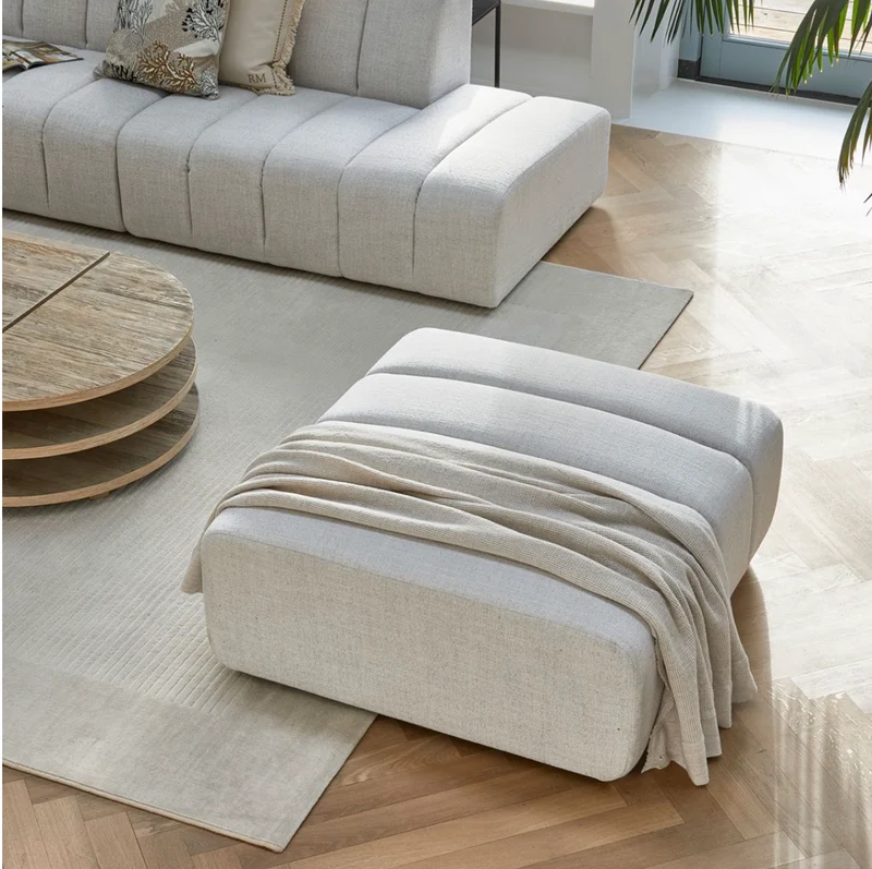Riviera Maison Dazzle Footstool Antique White