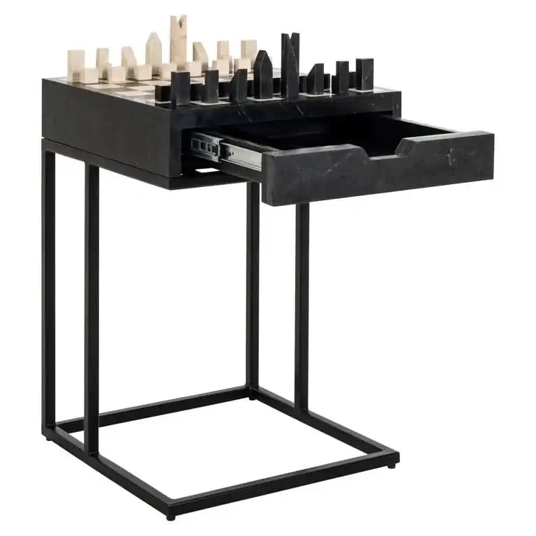 Richmond Interiors Schachtisch Davos (Black)