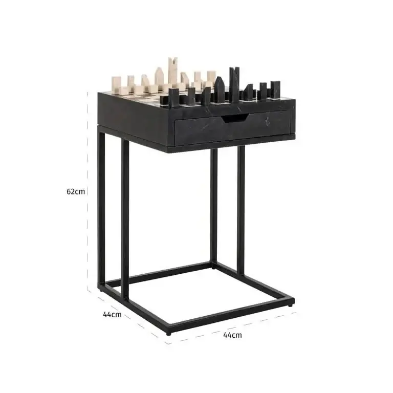 Richmond Interiors Schachtisch Davos (Black)
