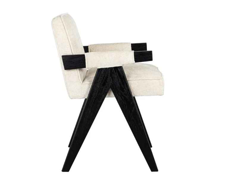 Richmond Interiors Stuhl Cooper white chenille