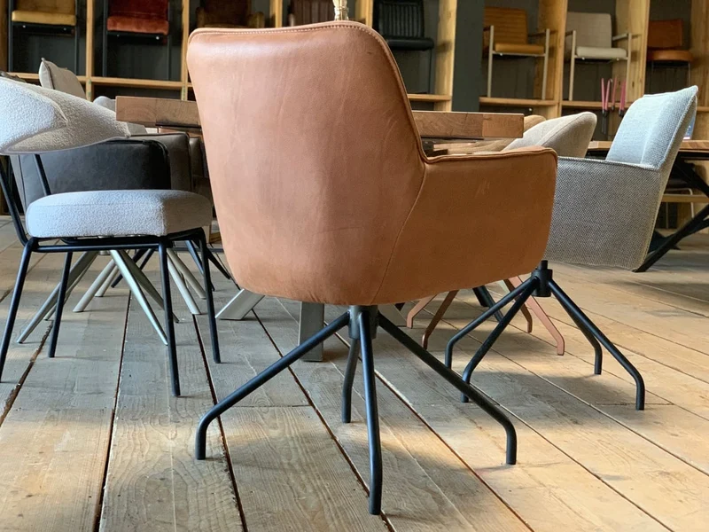 Polsterstuhl Leder drehbar 60D