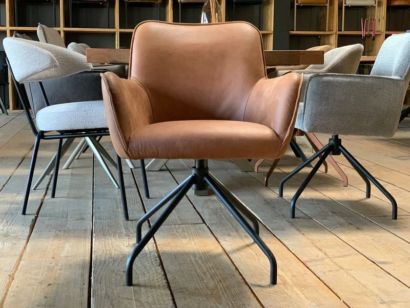 Polsterstuhl Leder drehbar 60D