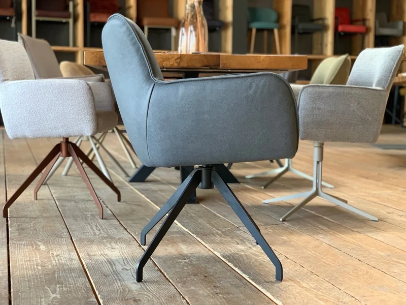 Hochwertiger Drehstuhl Leder 60DF