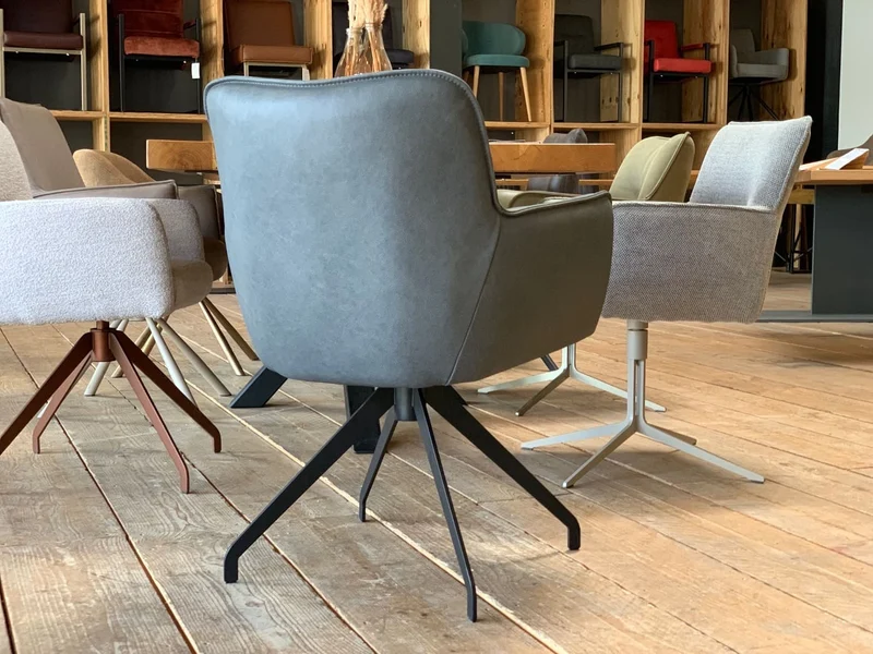 Hochwertiger Drehstuhl Leder 60DF