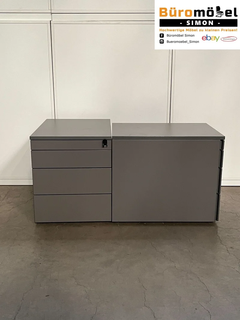 VS Rollcontainer Anthrazit ohne Griff