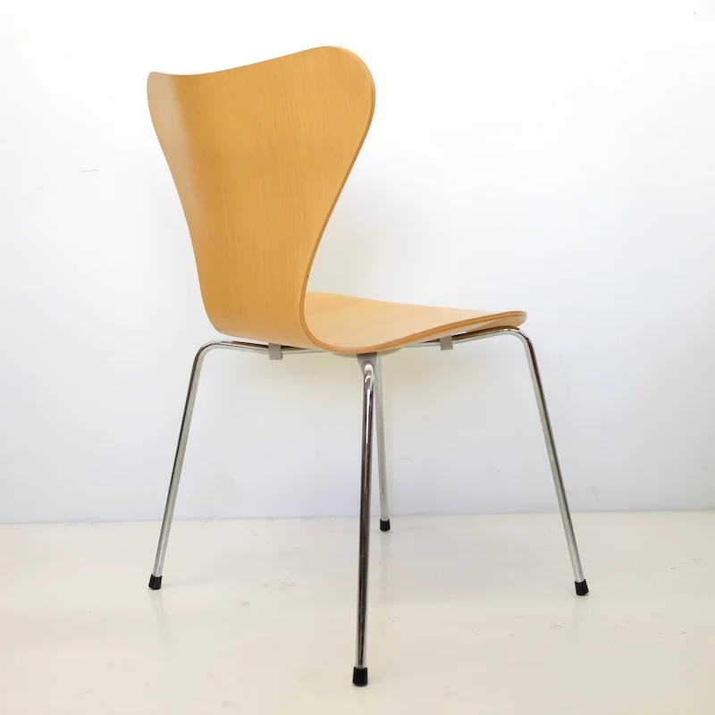 Vintage Stuhl 3107 Buche - Arne Jacobsen für Fritz Hansen