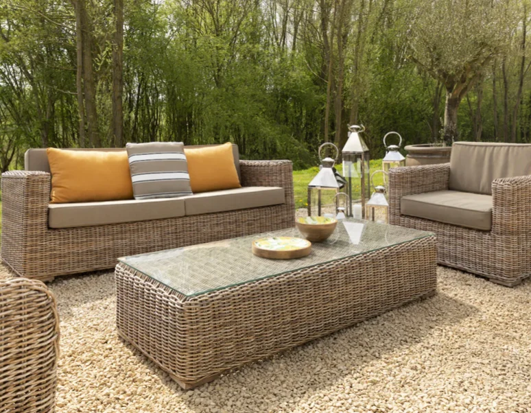 Flamant Hills, Gartensessel, cubic, mit Kissen