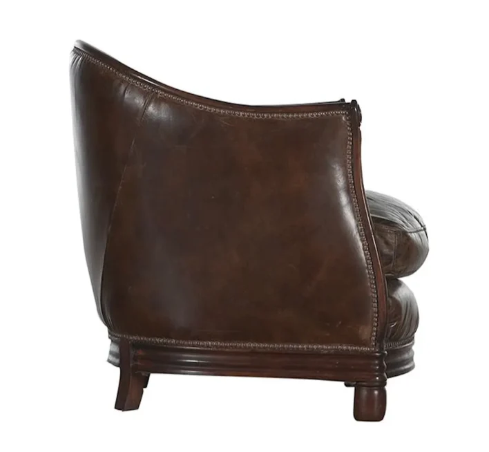 Flamant Sessel MELBURY, Leder, dunkelbraun