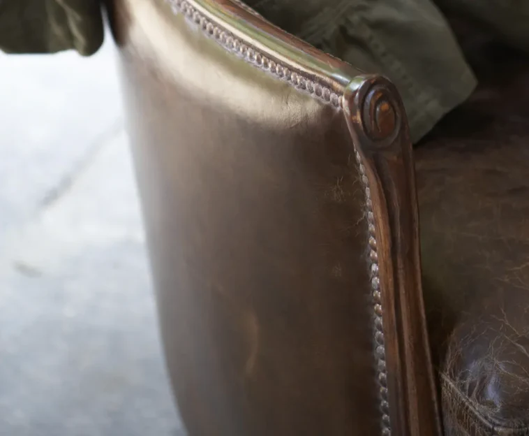 Flamant Sessel MELBURY, Leder, dunkelbraun