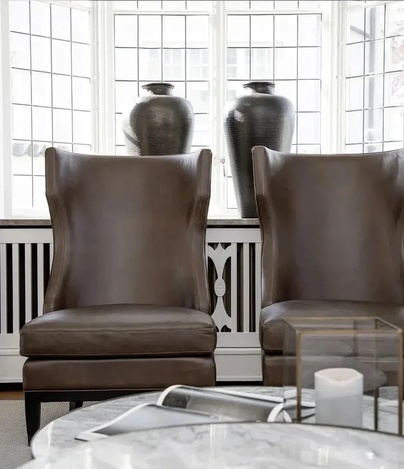 Artwood Sessel Leder REED braun