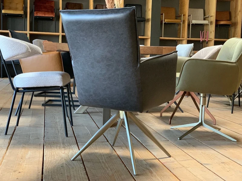 Küchenstuhl Leder drehbar HR081T