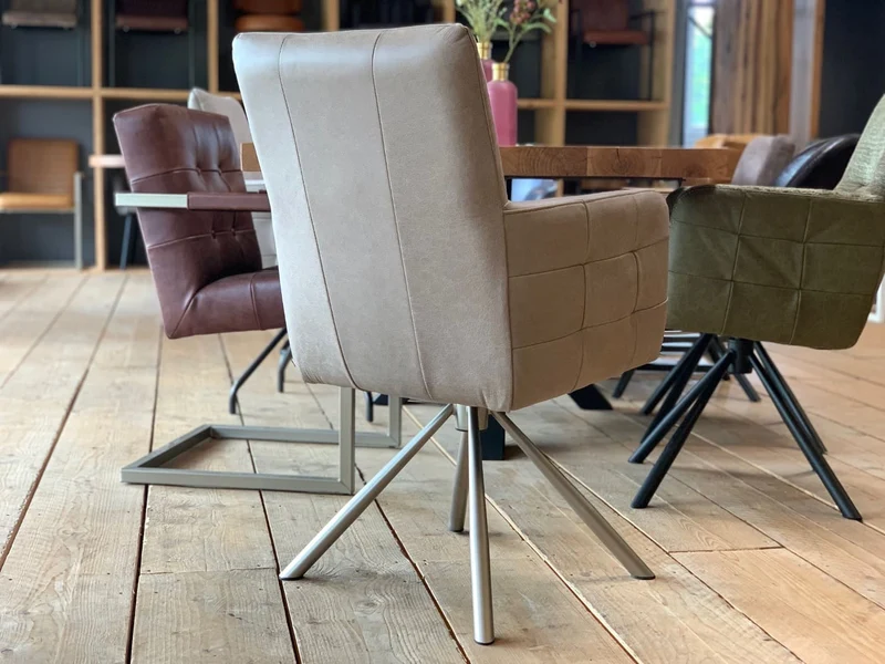 Drehstuhl Leder hohe Rückenlehne HR119DS