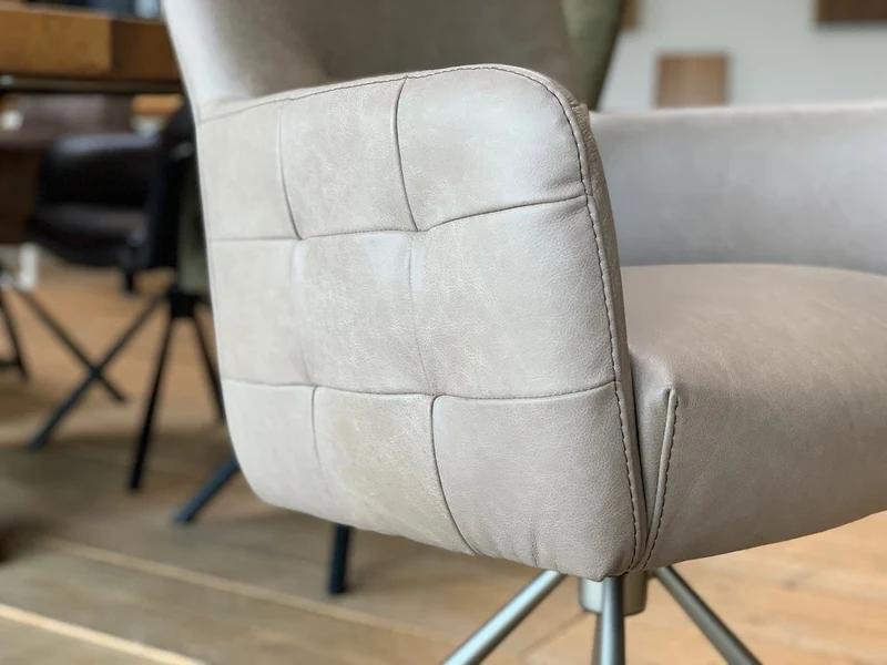 Drehstuhl Leder hohe Rückenlehne HR119DS