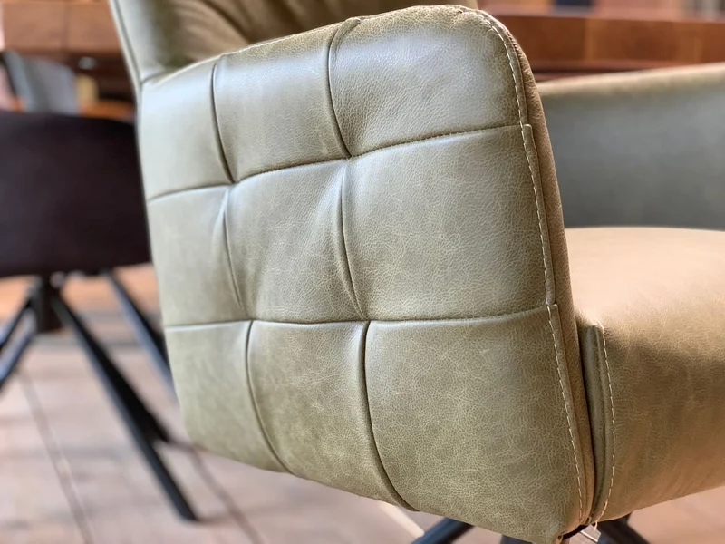 Esszimmerstuhl Leder Hochlehner drehbar HR119D
