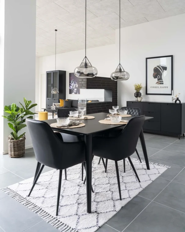 Matera Esszimmerstuhl Vito 2er-Set schwarz