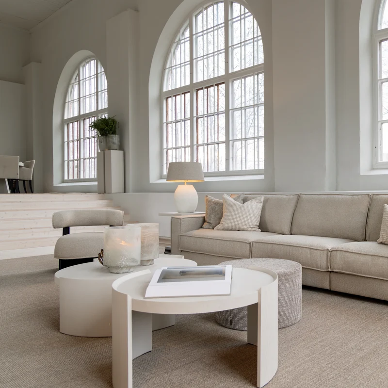 Artwood OAKLAND Beistelltisch Ø55 Ivory Mist