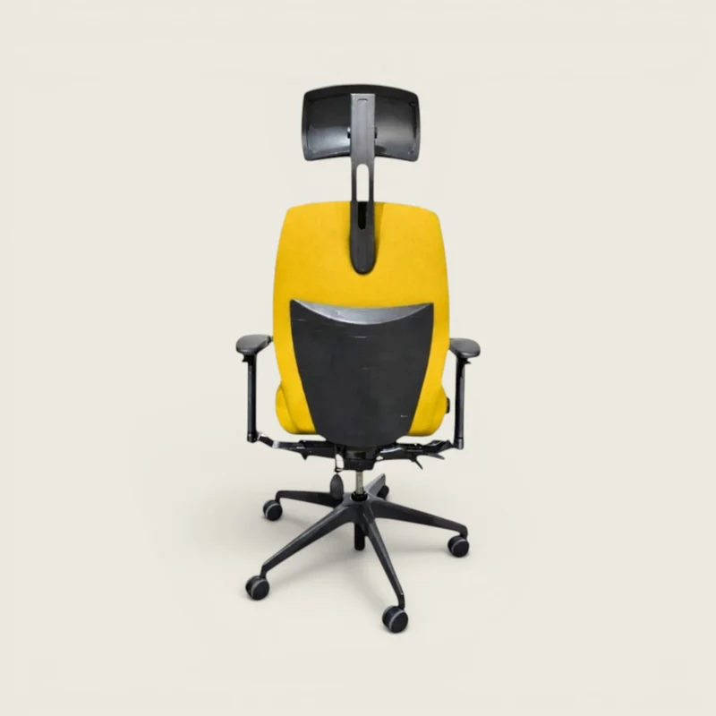 Posturite: Positiv Plus High Back with Headrest In Yellow - Refurbished