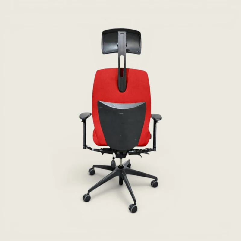 Posturite: Positiv Plus High Back with Headrest In Red - Refurbished