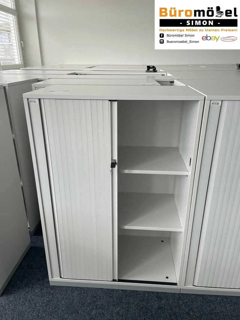 Steelcase Aktenschrank 3/4 OH Weiß
