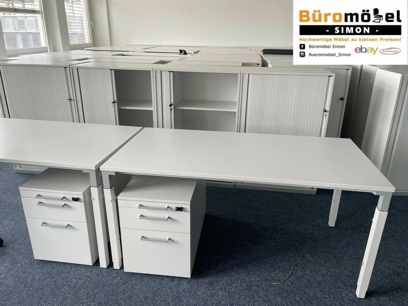 Steelcase Aktenschrank 3/4 OH Weiß