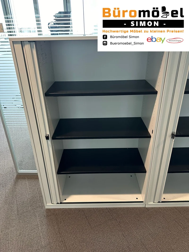 Steelcase Aktenschrank 3/4 OH Weiß